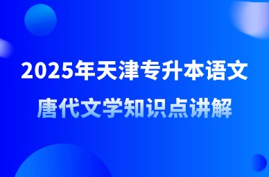 2025年天津专升本语文唐代文学知识点讲解